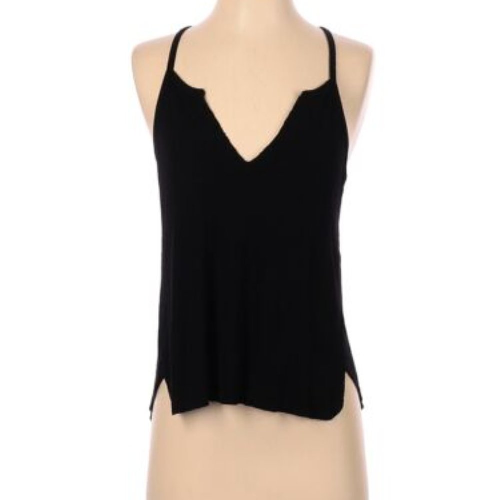 Hashttag in Trend Black Tank Top, Size XS